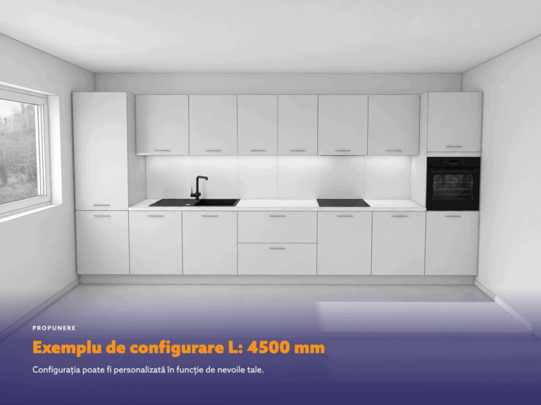 Exemplu de configurare L: 4500 mm