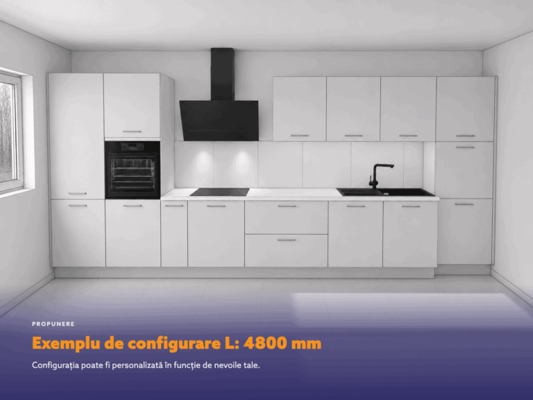 Exemplu de configurare L: 4800 mm
