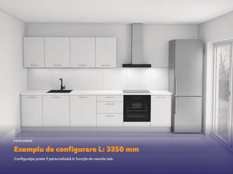 Exemplu de configurare L: 3350 mm